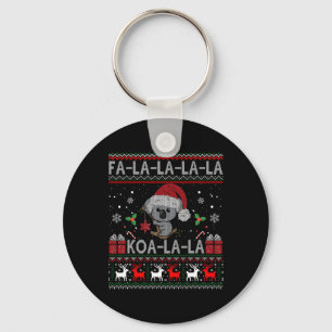 Llavero Koala-la-la-Cute Koala tiene Navidades australiano