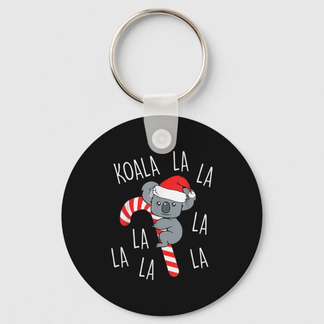 Llavero Koala La La La - Aussie Xmas Pun Funny Australian  (Anverso)