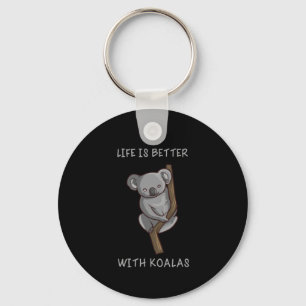 Llavero Koala - La Vida Es Mejor Con Koalas