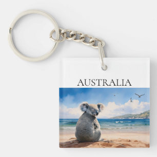Llavero Koala mirando el océano Australia
