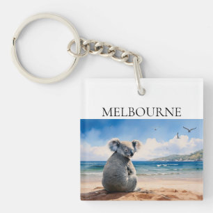 Llavero Koala mirando el océano Australia