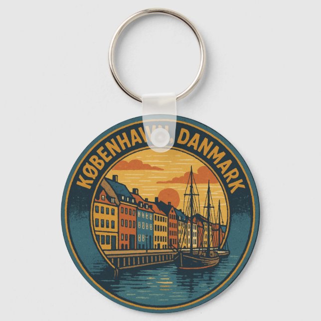 Llavero København Nyhavn Harbor (Anverso)