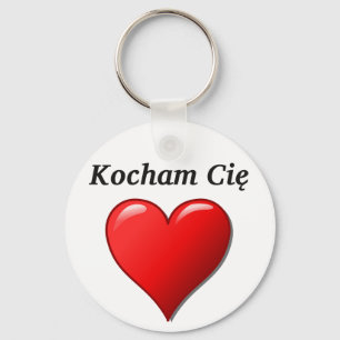 Llavero Kocham Cię - te amo en polaco