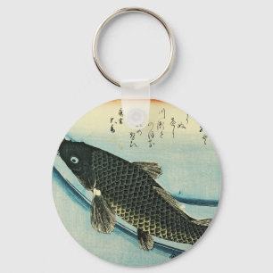 Llavero Koi (carpa) - Impresión de pescado japonés de Hiro