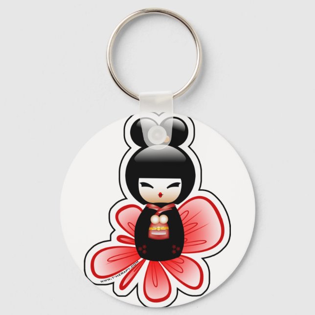 Llavero kokeshi-mickey-sfondo-t (Anverso)