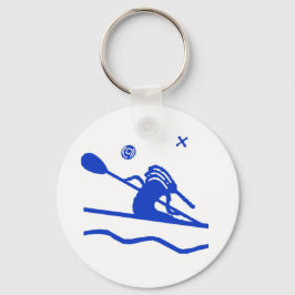 Llavero Kokopeli Kayak Paddler Keychain