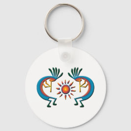 Llavero Kokopelli con Sun Southwest Key Chain