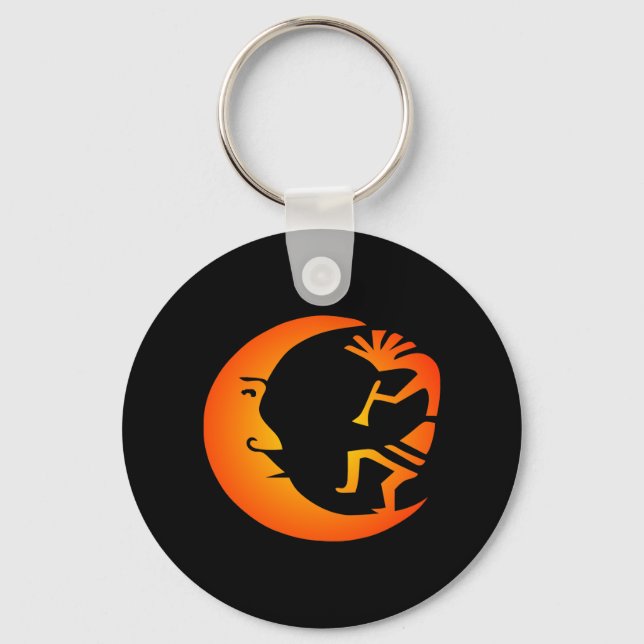 Llavero Kokopelli Moon-Black (Anverso)