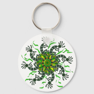 Llavero Kokopelli Wheel Keychain