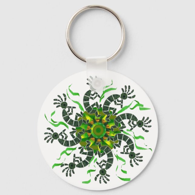 Llavero Kokopelli Wheel Keychain (Anverso)