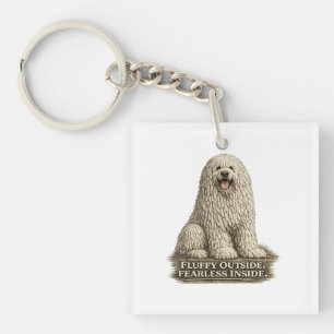 Llavero Komondor – Esponjoso por fuera, intrépido por dent