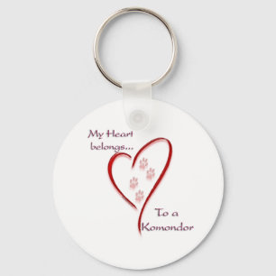 Llavero Komondor Heart Belongs