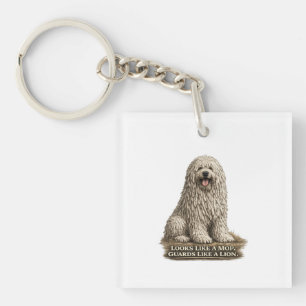 Llavero Komondor - Parece una fregona, guarda como un león