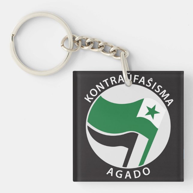 Llavero Kontraŭfaŝisma-agado Esperanto (Frente)