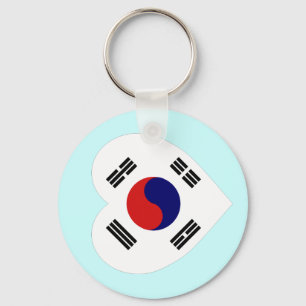 Llavero Korea (South) Flag Heart
