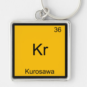 Llavero Kr - Kurosawa Camiseta de Símbolo de Elemento de Q