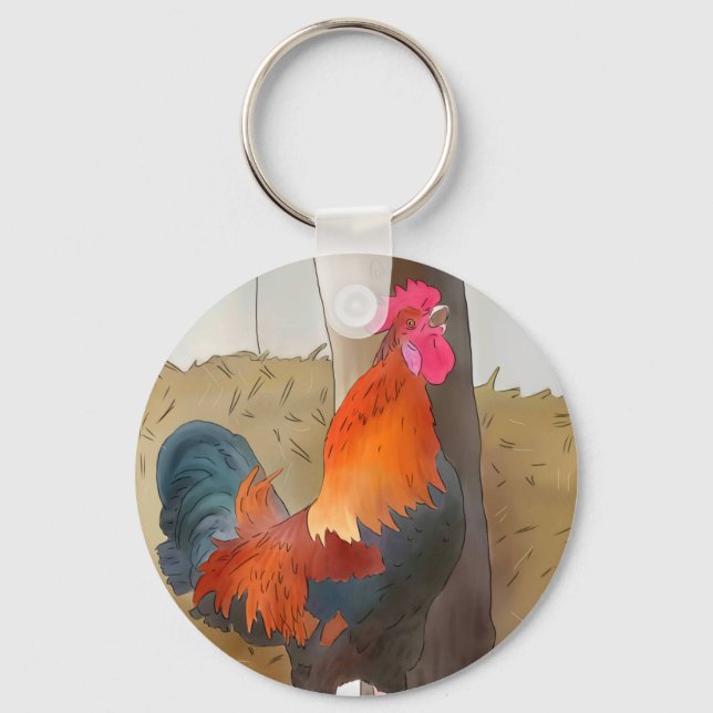 Llavero Krähender Hahn (Anverso)