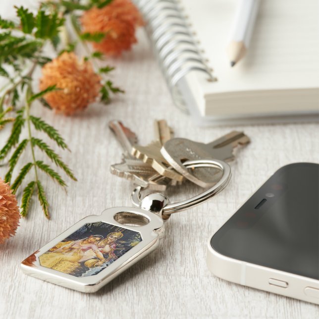 Llavero KRISHNA - deidad hindú - (Lateral)