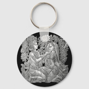 Llavero Krishna y Radha