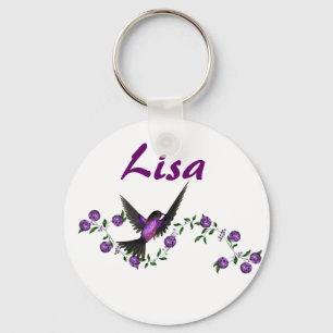Llavero KRW Custom Name Hummingbird Keychain