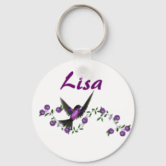 Llavero KRW Custom Name Hummingbird Keychain