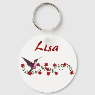 Llavero KRW Custom Name Hummingbird Keychain