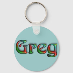 Llavero KRW Hippie Groove Name Keychain - Greg