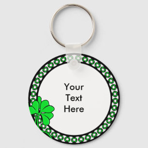 Llavero KRW Personalizado Circulo irlandés Shamrock