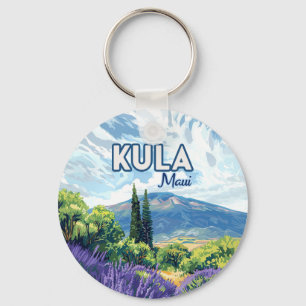 Llavero Kula Maui Haleakala Hawaii Lavender Retro