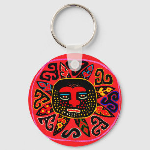 Llavero Kuna Tribal Del Sol