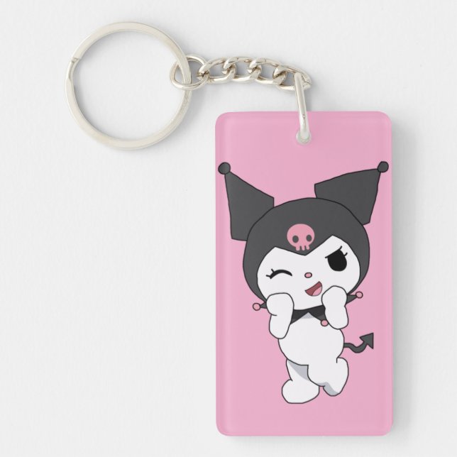 Llavero Kuromi Double-Sided Acrylic Keychain | Cute Sanrio (Frente)
