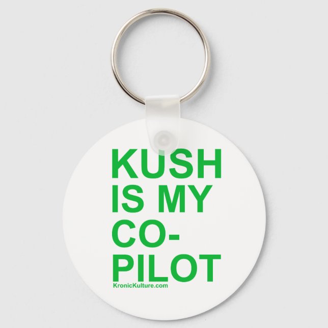 Llavero KushIsMyCoPilot (Anverso)