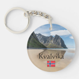 Llavero Kvalvika Lofoten Noruega