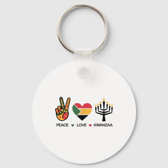 Llavero Kwanzaa Africanhappy Kwanzaa (Anverso)