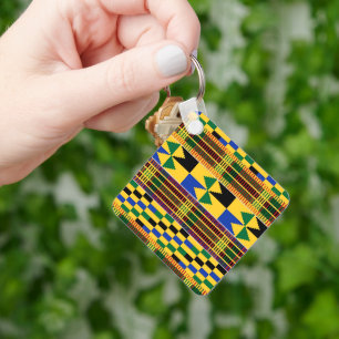 Llavero Kwanzaa Kenta Cloth Keychain