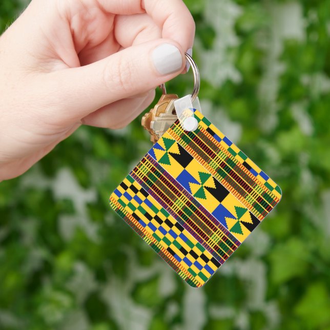 Llavero Kwanzaa Kenta Cloth Keychain (Mano)