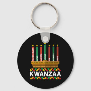 Llavero Kwanzaa Principios de Kwanzaa Velas Kinara Pan Afr