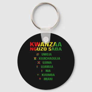 Llavero Kwanzaa - Swahili Por Los Siete Principios