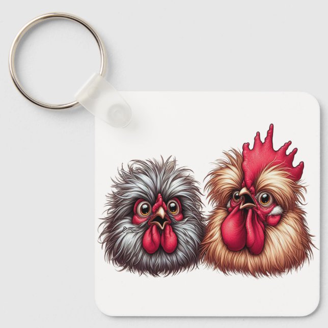 Llavero "Kyle & Katie Silkie" Duo  Aluminum Keychain (Anverso)