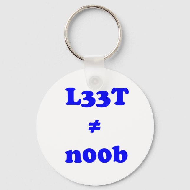 Llavero l33t leet n00b noob (Anverso)
