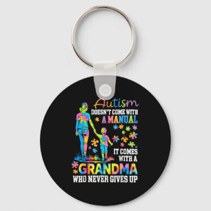 Llavero La abuela con autismo no viene con manual se rinde