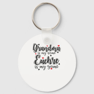 Llavero La abuela es mi nombre Euchre es mi juego