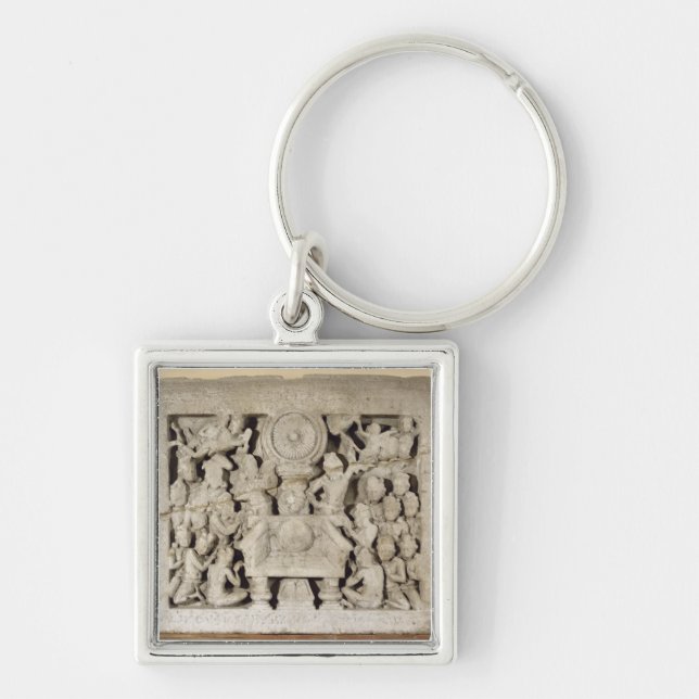 Llavero La adoración de los símbolos budistas, Amaravati (Frente)