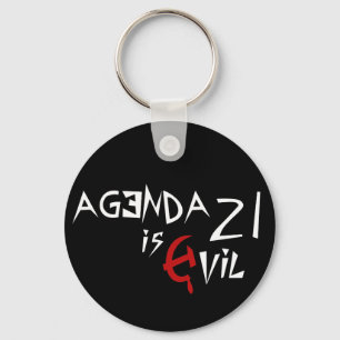 Llavero La agenda 21 de la hoz y el martillo es malvada