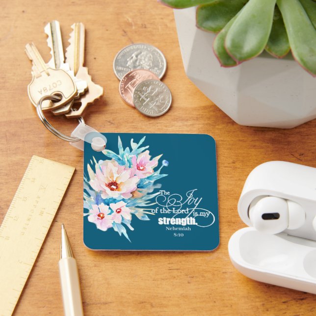 Llavero La alegría del Señor floral (Escritorio )