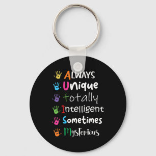 Llavero La Amabilidad Por La Conciencia Del Autismo Siempr