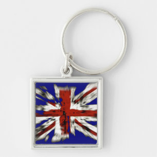 Llavero La angustiada Unión Británica Jack