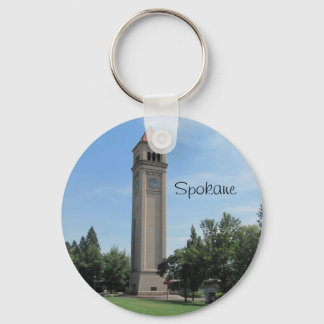 Llavero La antigua torre del reloj ferroviario de Spokane
