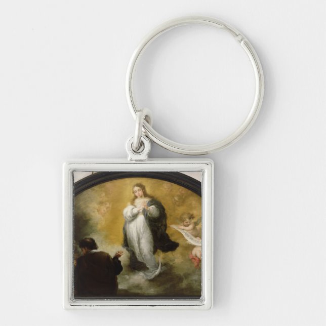 Llavero La aparición de la Virgen, 1665 (Frente)