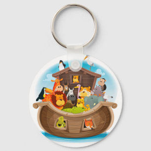 Llavero La arca de Noah con los animales de la selva